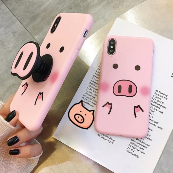 Accessories - NEW iPhone Max/XR/X/XS/7/8/Plus Pig W/ Holder